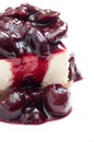 cherry cheese cake dessert Royalty Free Stock Photo