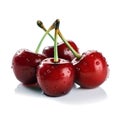 Cherry. Cherries isolated on white background