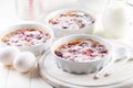 Cherry clafoutis - French milk cake Royalty Free Stock Photo