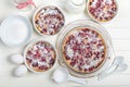 Cherry clafoutis - French milk cake Royalty Free Stock Photo