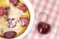 Cherry clafoutis : healthy but delicious dessert with cherries