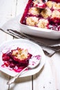 Cherry cobbler Royalty Free Stock Photo