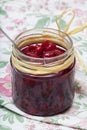 Cherry confiture. Royalty Free Stock Photo