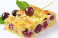 Cherry crumb cake Royalty Free Stock Photo