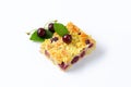 Cherry crumb cake Royalty Free Stock Photo
