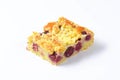 Cherry crumb cake Royalty Free Stock Photo