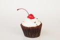 Cherry Cupcake - Stock Image Royalty Free Stock Photo