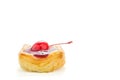 Cherry Danish bakery isolated on white background Royalty Free Stock Photo