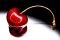 Cherry Delight: Juicy Gems Glistening in a Sunlit Display Royalty Free Stock Photo