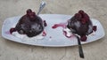 Cherry dessert Royalty Free Stock Photo