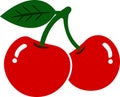cherry eps vector fruit vector digital file