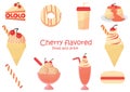 Cherry flavored food and drink