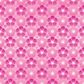 Cherry flower modern symmetry full page seamless pattern