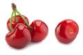 Cherry fruit closeup collection Royalty Free Stock Photo