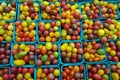 Cherry and heirloom tomatoes for market Royalty Free Stock Photo