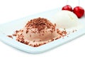 Cherry ice cream Royalty Free Stock Photo