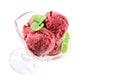 Cherry ice cream, sorbet Royalty Free Stock Photo