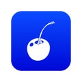 Cherry icon blue vector Royalty Free Stock Photo