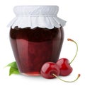 Cherry jam Royalty Free Stock Photo