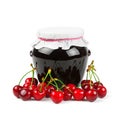 Cherry jam Royalty Free Stock Photo