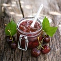 Cherry jam Royalty Free Stock Photo