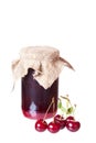 Cherry jam Royalty Free Stock Photo