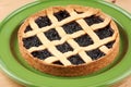 Cherry jam tart Royalty Free Stock Photo