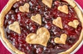 Cherry jam tart Royalty Free Stock Photo