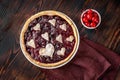 Cherry jam tart Royalty Free Stock Photo