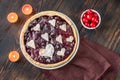 Cherry jam tart Royalty Free Stock Photo