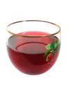 Cherry juice in the glass Royalty Free Stock Photo