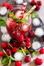 Cherry juice Royalty Free Stock Photo