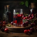 cherry juice is a refreshing and healthy drink