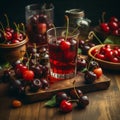 cherry juice is a refreshing and healthy drink