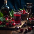 cherry juice is a refreshing and healthy drink