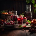 cherry juice is a refreshing and healthy drink