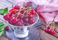 Cherry and juice Royalty Free Stock Photo