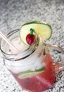 Cherry Limeade Royalty Free Stock Photo