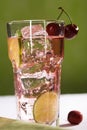 Cherry Limeade Royalty Free Stock Photo