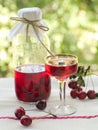 Cherry liqour Royalty Free Stock Photo