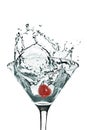 Cherry Martini Splash Royalty Free Stock Photo