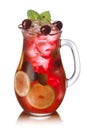 Cherry mint lemonade jug