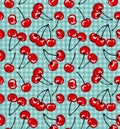 Cherry Pattern Royalty Free Stock Photo
