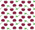 Cherry pattern seamless. Cherries background. Ornament of kids fabric