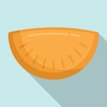 Cherry patty icon, flat style