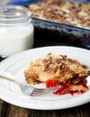 Cherry Pecan Dump Cake Served