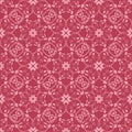 Cherry pink floral seamless pattern