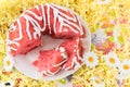 Cherry pudding cake Royalty Free Stock Photo
