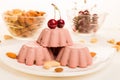 Cherry Raw Dessert. Raw cakes are cakes and pastries that are not exposed to heat and chemical processing