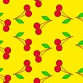 Cherry seamless background